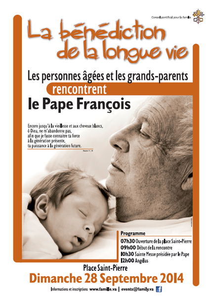 Rencontre internationale des personnes âgées et des grands parents avec le Pape François, le dimanche 28 septembre 2014