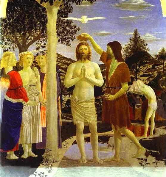 Baptême du Christ, par Piero della Francesca