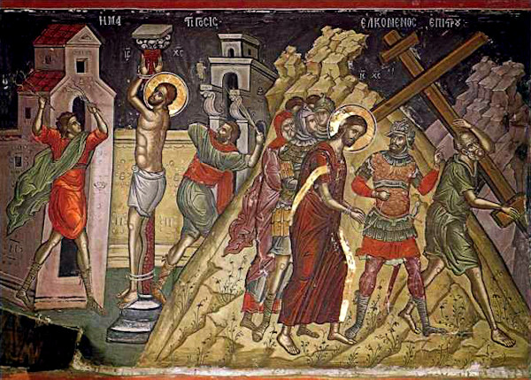 Icône de la Passion (détail), fresque de Théophane le Crétois