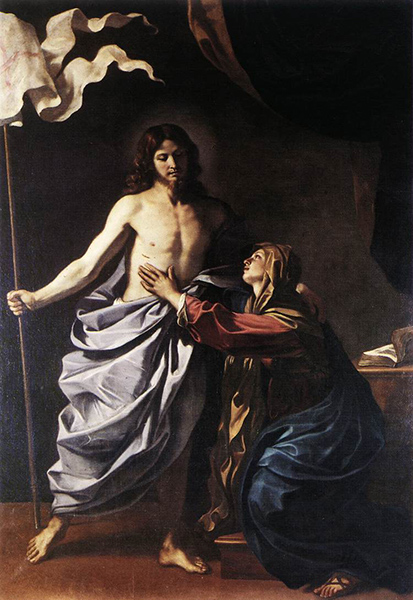 Le Christ ressuscité apparaît à Marie, par Guercino