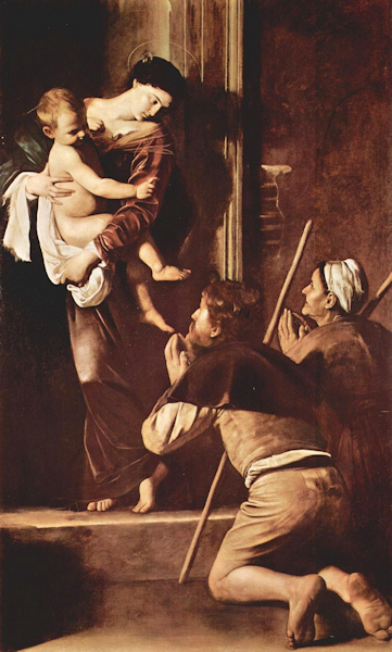 Caravage (1604-1605) : La Madone des pèlerins