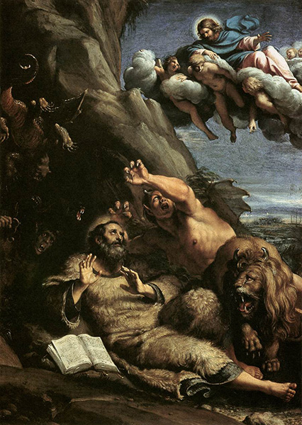 Annibale Carracci (1560-1609), La tentation de St Antoine Abbé