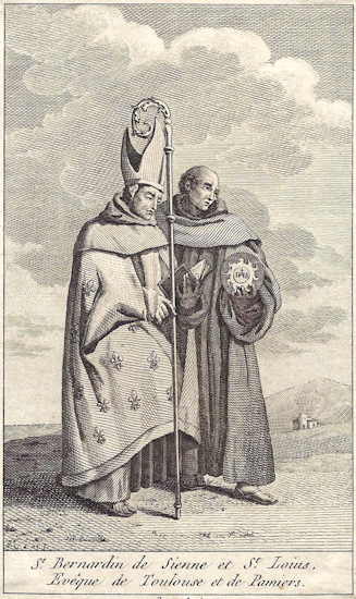 St Bernardin de Sienne, religieux (franciscain)