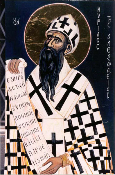 St Cyrille d'Alexandrie, évêque et docteur de l'Eglise