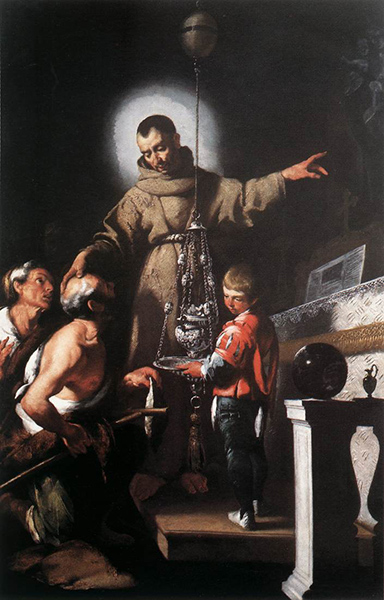 Bernardo Strozzi (1581-1644), Miracle de Diego d'Alcalá