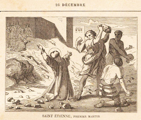 St Etienne, diacre et premier martyr