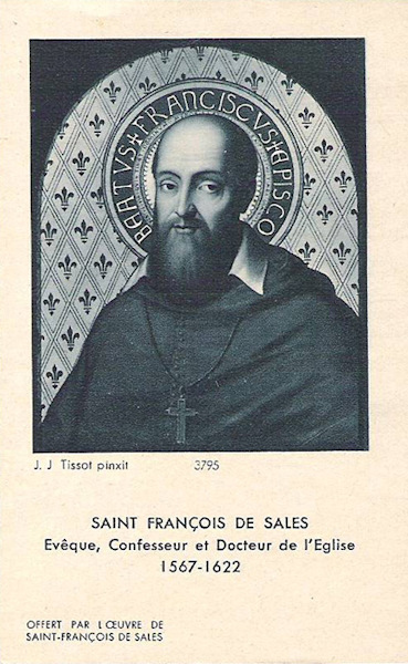St François de Sales, évêque et docteur de l'Eglise