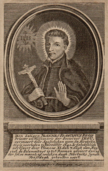 Saint Jean-François Régis, religieux (jésuite), apôtre des Cévennes