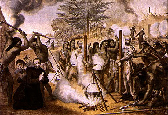 Sts Jean de Bréboeuf, Isaac Jogues et leurs comp., religieux (jésuites) martyrs, patrons secondaires du Canada
