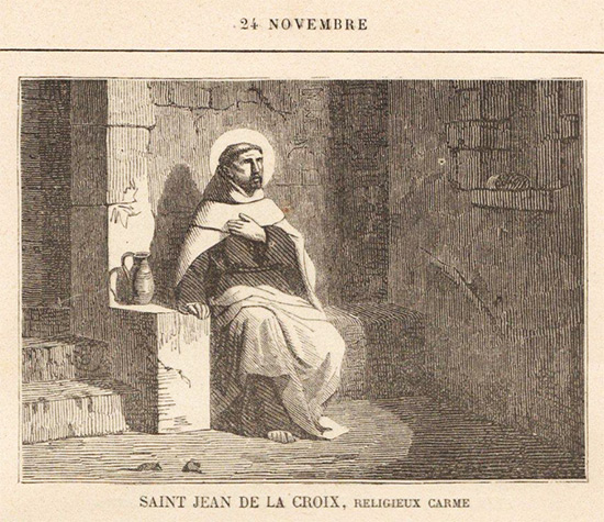St Jean de la Croix, religieux (carme) et docteur de l'Eglise