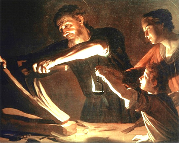 Saint Joseph artisan, Gerrit van Honthorst