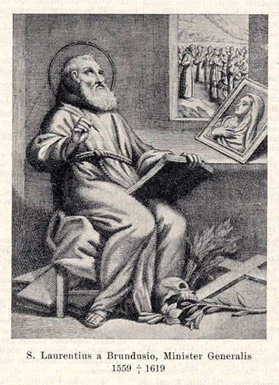 St Laurent de Brindes, religieux (capucin) et docteur de l'Eglise