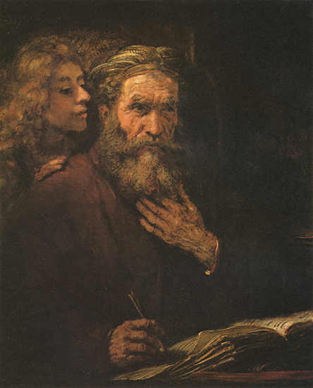 St Matthieu, par Rembrandt (1606-1669)