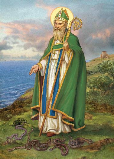 St Patrick (ou Patrice), évêque, apôtre de l'Irlande
