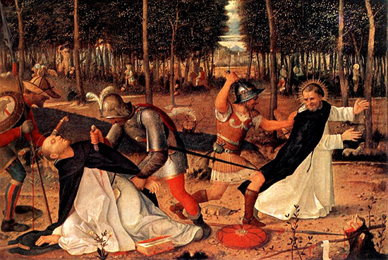 Giovanni Bellini, L'assassinat de Saint Pierre martyr