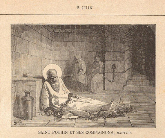 St Pothin de Lyon, évêque, et ses comp. martyrs
