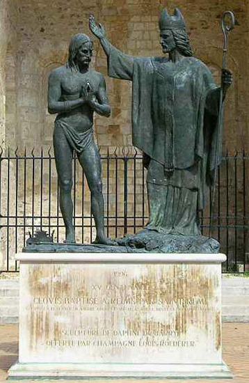 Baptême de Clovis 1er, roi des Francs, par Saint Rémi