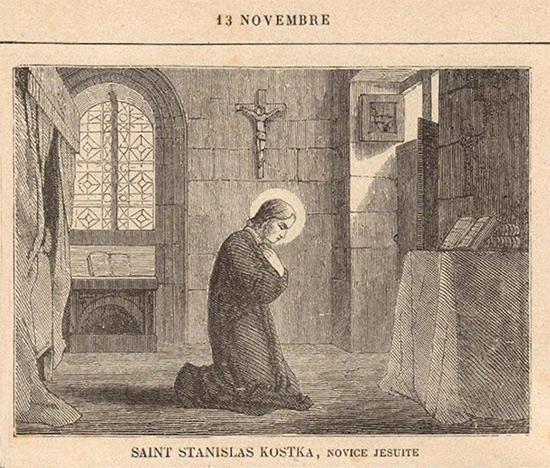 St Stanislas Kostka, religieux (jésuite)