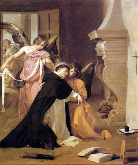 St Thomas d'Aquin, religieux (dominicain) et docteur de l'Eglise