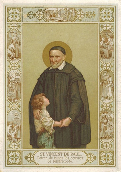 St Vincent de Paul, religieux, fondateur des Lazaristes (Congrégation de la Mission) et des Filles de la Charité