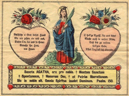 Ste Agathe, vierge et martyre