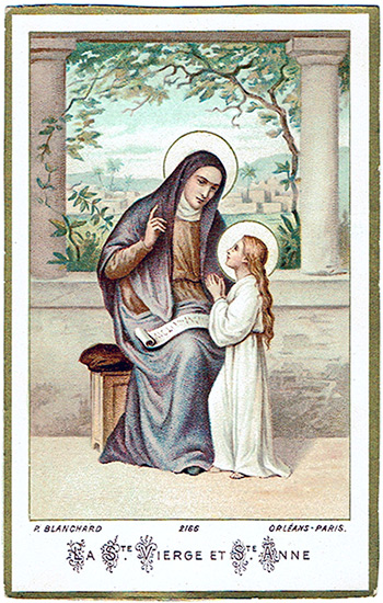 Ste Anne, Mère de la Ste Vierge Marie