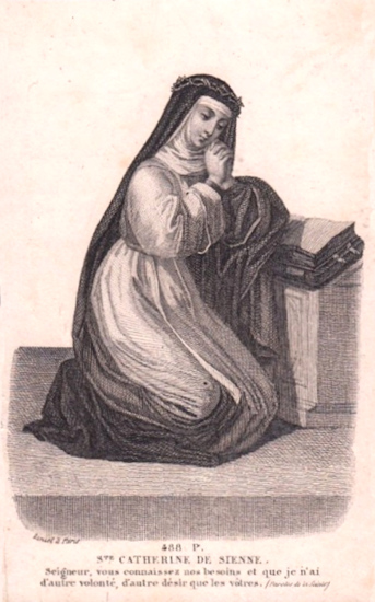 Ste Catherine de Sienne, vierge et docteur de l'Eglise, patronne de l'Europe