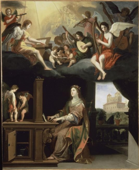 Sainte Cécile, par Jacques Stella