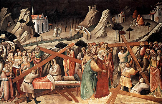 Agnolo Gaddi (1350-1396), L'invention de la Vraie Croix par Sainte Hélène