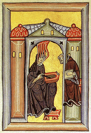Ste Hildegarde de Bingen, religieuse (bénédictine) et docteur de l'Eglise