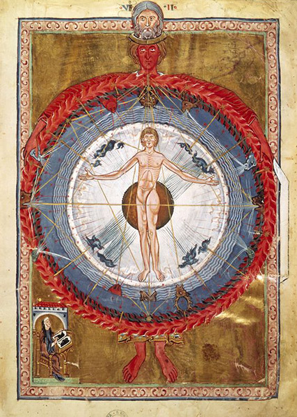 L'Homme universel, Liber Divinorum Operum de Ste Hildegarde de Bingen, 1165