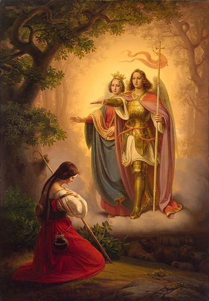 Hermann Anton Stilke (1803-1860), Vision de Jeanne d'Arc