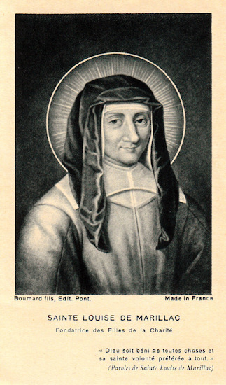 Ste Louise de Marillac, veuve, cofondatrice des Filles de la Charité