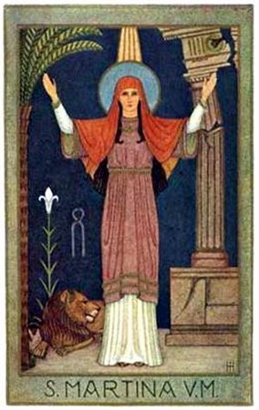 Ste Martine, vierge et martyre