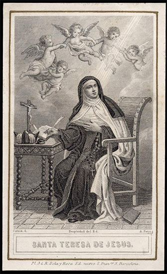 Ste Thérèse d'Avila, religieuse (carmélite) et docteur de l'Eglise