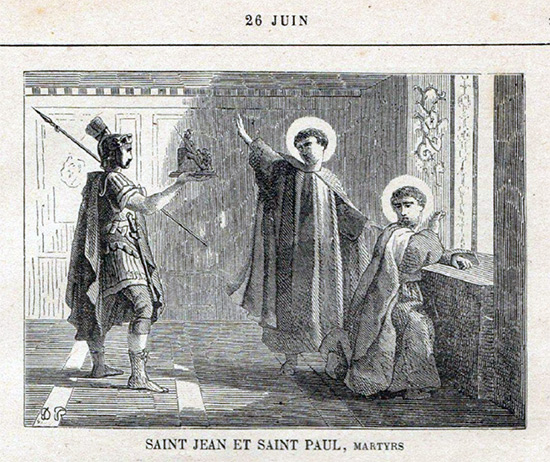 Sts Jean et Paul, martyrs