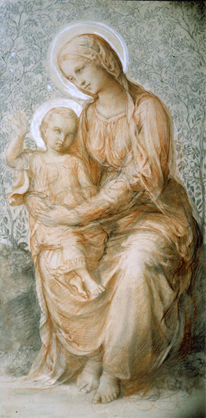 Vierge à l'Enfant, par Louis Janmot (1814-1892)