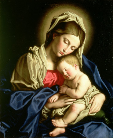 Vierge à l'Enfant, de Giovanni Battista Salvi da Sassoferrato (1609–1685)