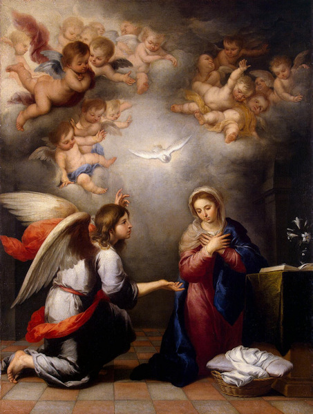 Bartolomé Esteban Murillo (1617-1682), La Vierge de l'Annonciation
