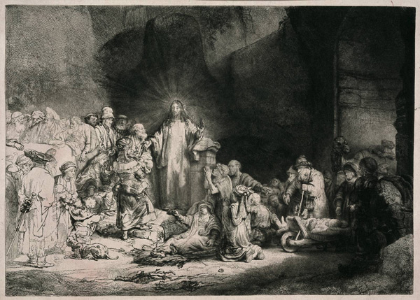 Gravure de Rembrandt (eau-forte et burin)