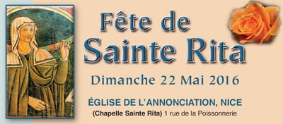 Fête de Sainte Rita 2016 à Nice