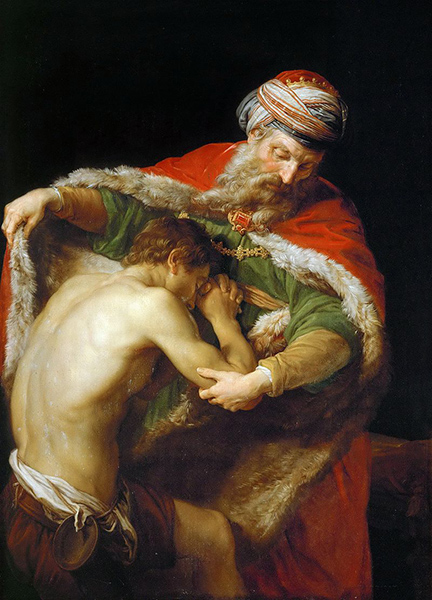 Pompeo Batoni (1708-1787), Le retour de l'enfant prodigue