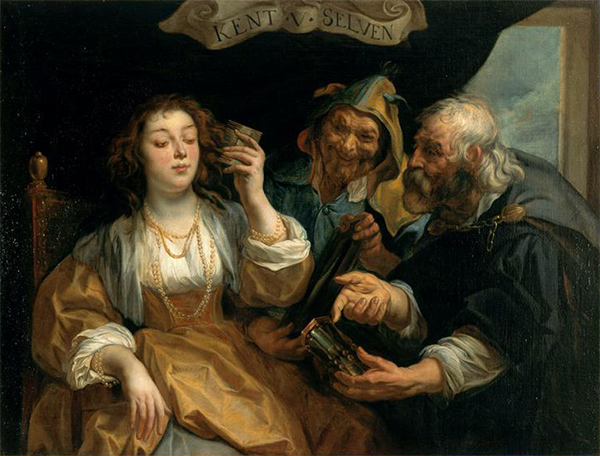 Connais-toi toi-même - La jeunesse entre le vice et la vertu, Jacob Jordaens (1593-1678), Musée des Beaux-Arts de Rennes