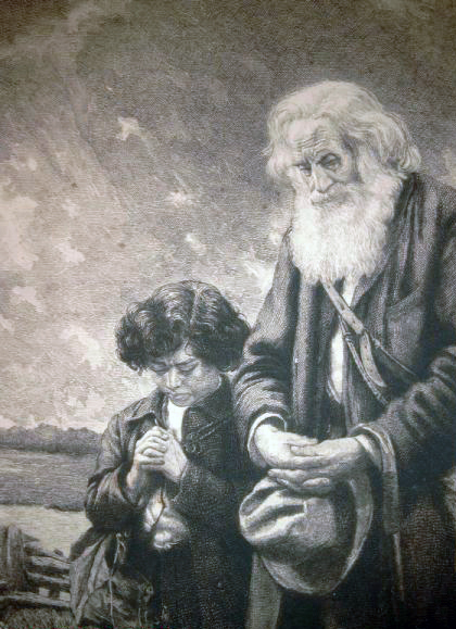 Jef Leempoels (1867-1935), Vieil homme et enfant en prière