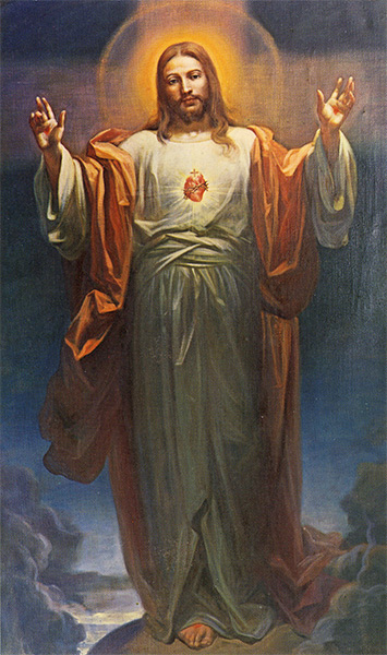 Eglise des Pères Jésuites à Genève - Tableau de Mattia Traverso (1885-1956)