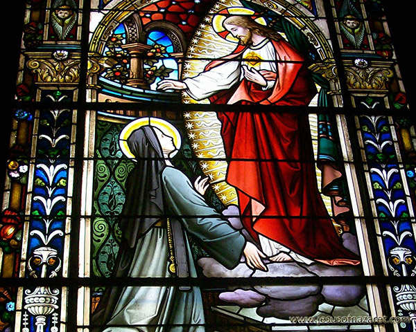 Apparition du Sacré-Coeur de Jésus à Ste Marguerite-Marie