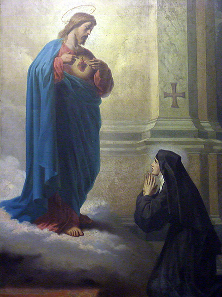 Apparition du Sacré-Coeur à Ste Marguerite-Marie