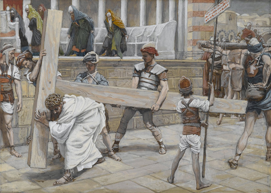 Jésus est chargé de sa Croix - James Tissot