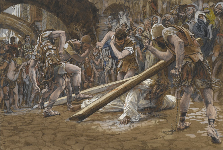 Jésus tombe pour la seconde fois - James Tissot