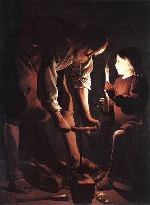Saint Joseph charpentier, par Georges de La Tour
